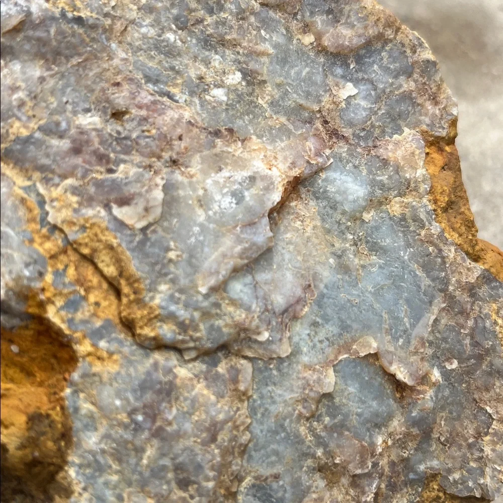 Raw Sandstone Rock With Quartz & Chert Flint Deposits Remote TN Mountains